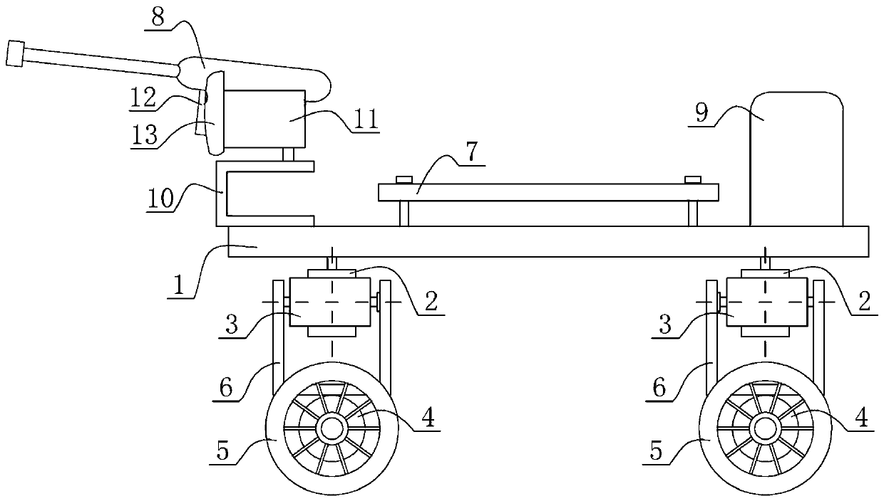 Attacking Quadruped Wheeled Robot