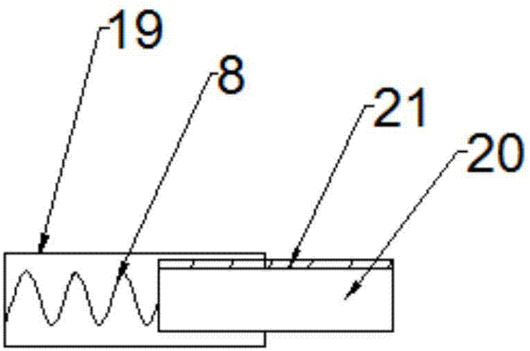 Paint spraying device with clamping pieces