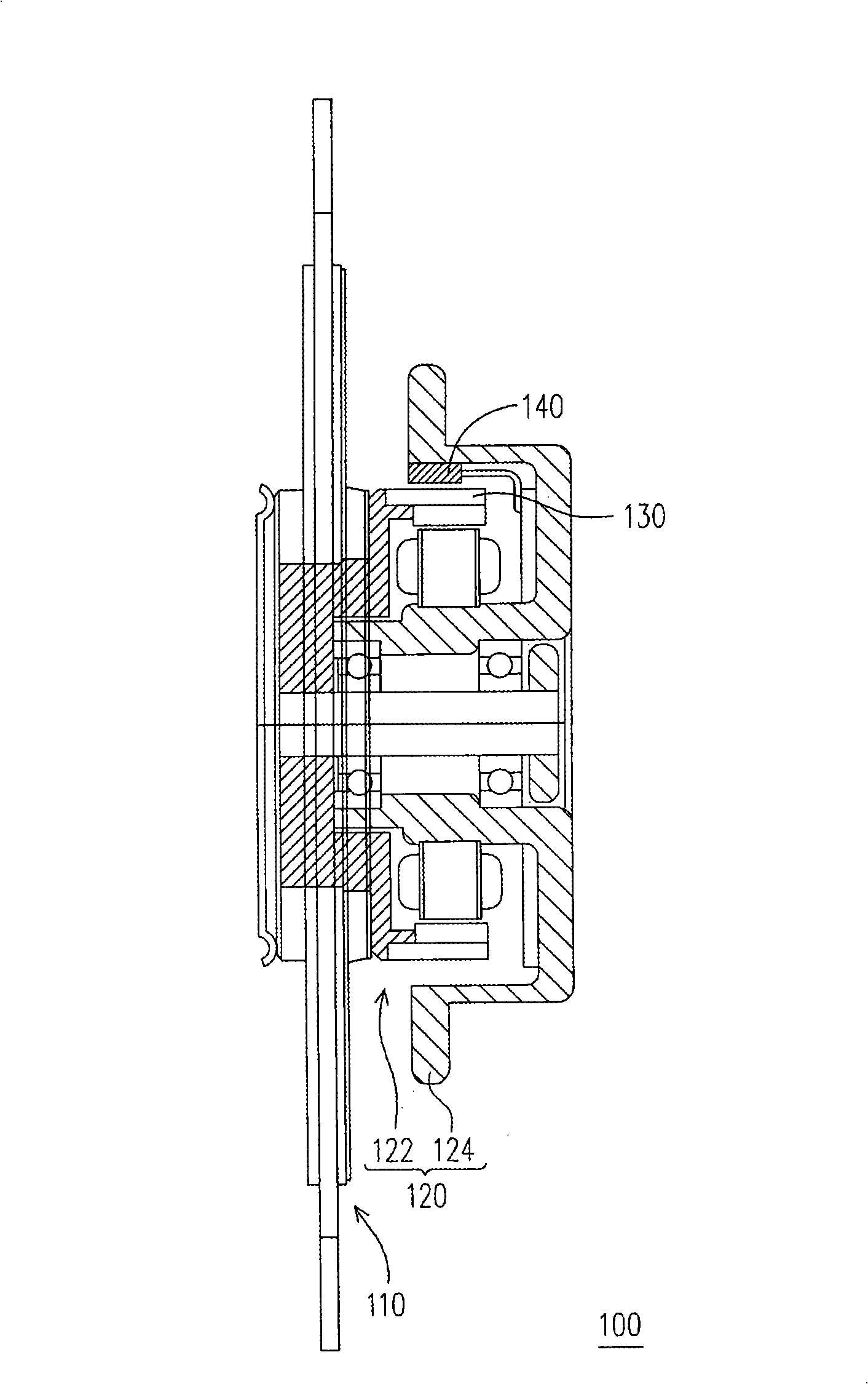 Color wheel module and projection device possessing same