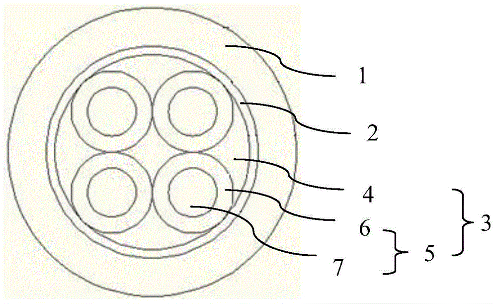 Composite waterproof cable and preparation method thereof