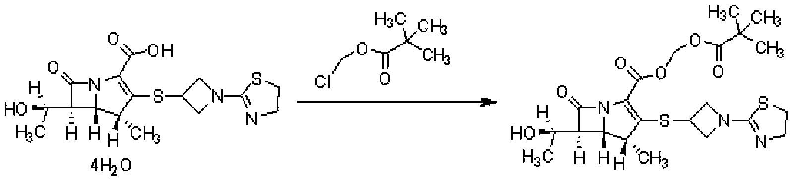 Tebipenem pivoxil industrial preparation method