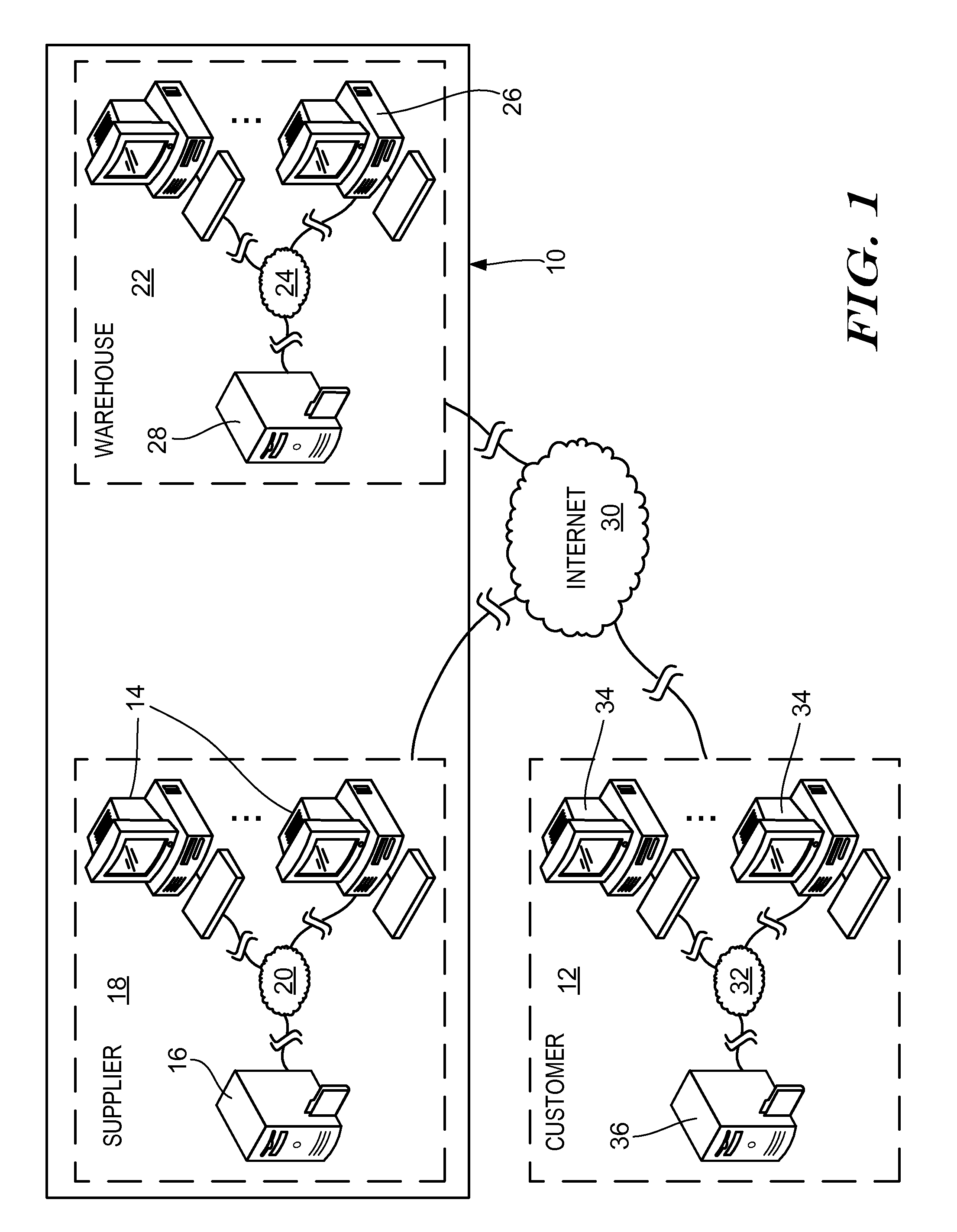 Method and apparatus for monitoring an order status