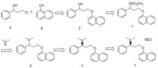 High-purity dapoxetine preparation method suitable for industrialization