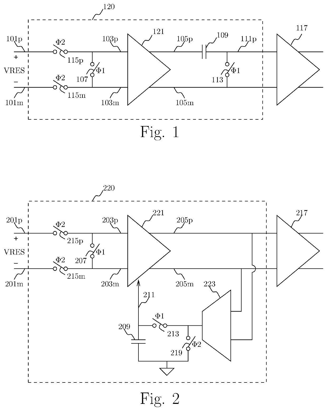 Analog-to-digital converter with auto-zeroing residue amplification circuit