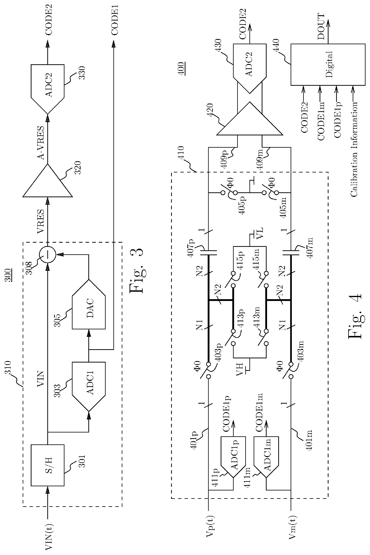 Analog-to-digital converter with auto-zeroing residue amplification circuit