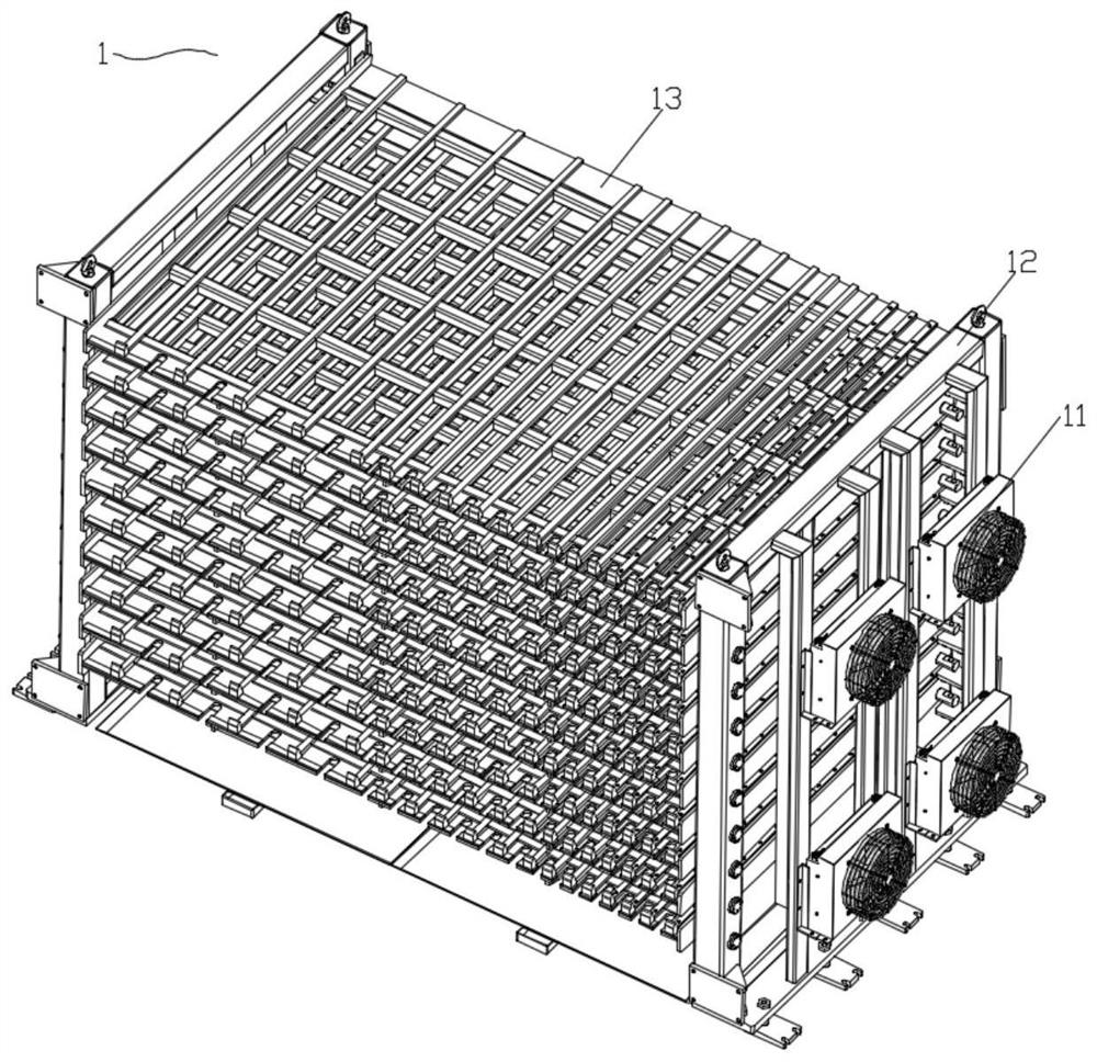 Full-automatic buffer feeding and discharging device for header long pipe bent pipe and feeding method of full-automatic buffer feeding and discharging device