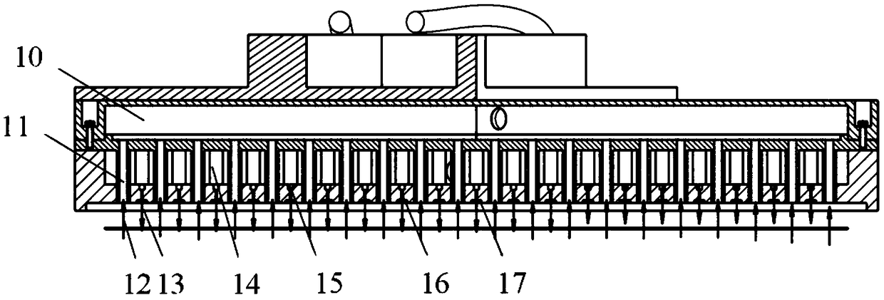 Non-contact air flotation claw device