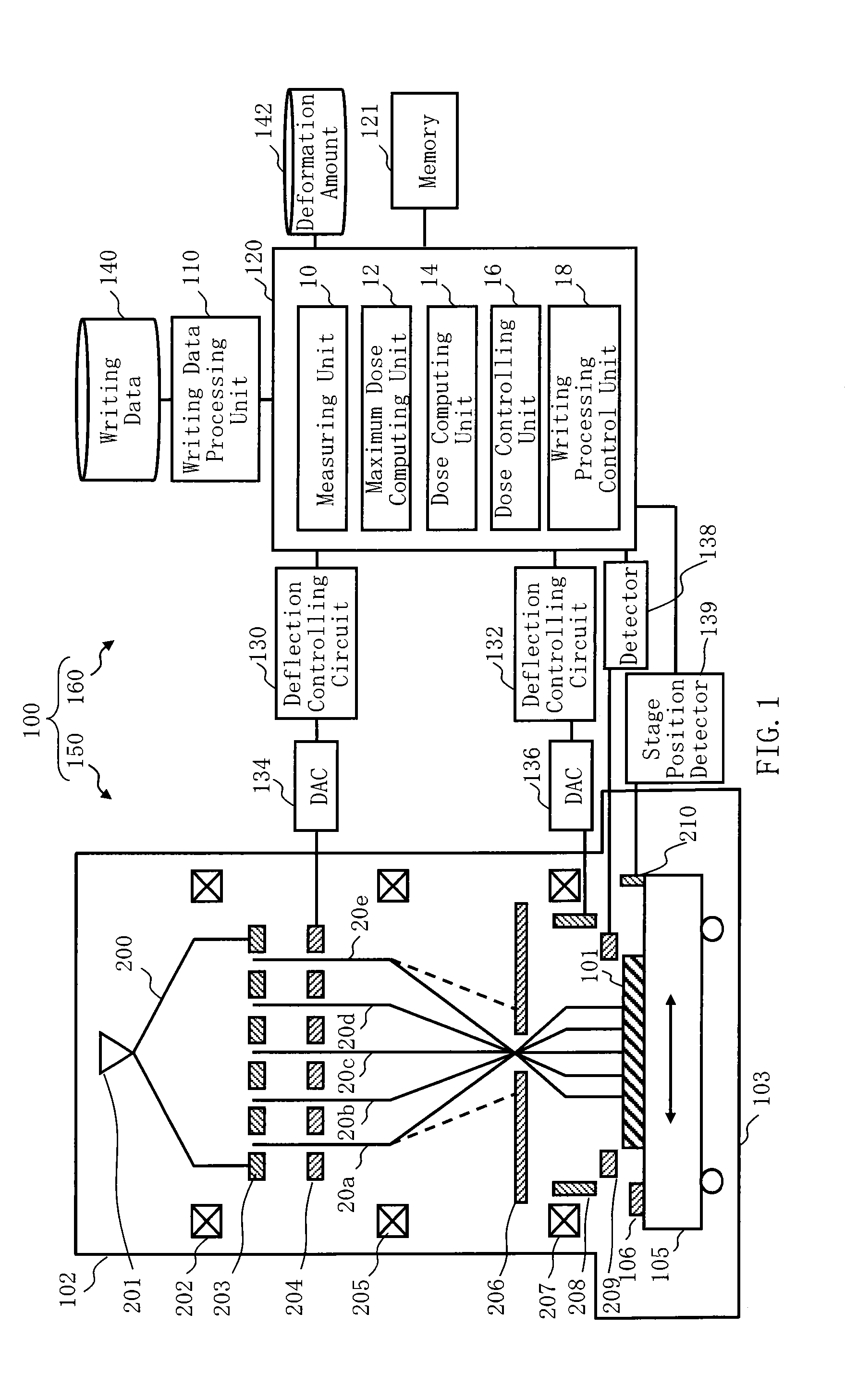 Multi charged particle beam writing apparatus and multi charged particle beam writing method