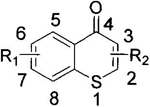 A kind of 3-azacyclic thiochromone compound and its synthesis method and application in antifungal drugs