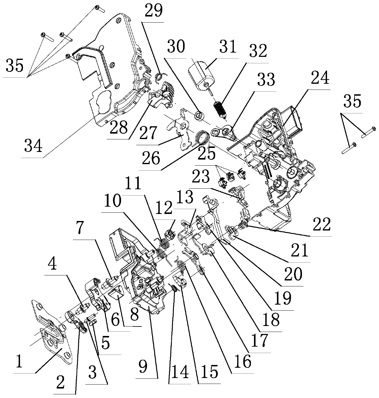 Automobile side door lock