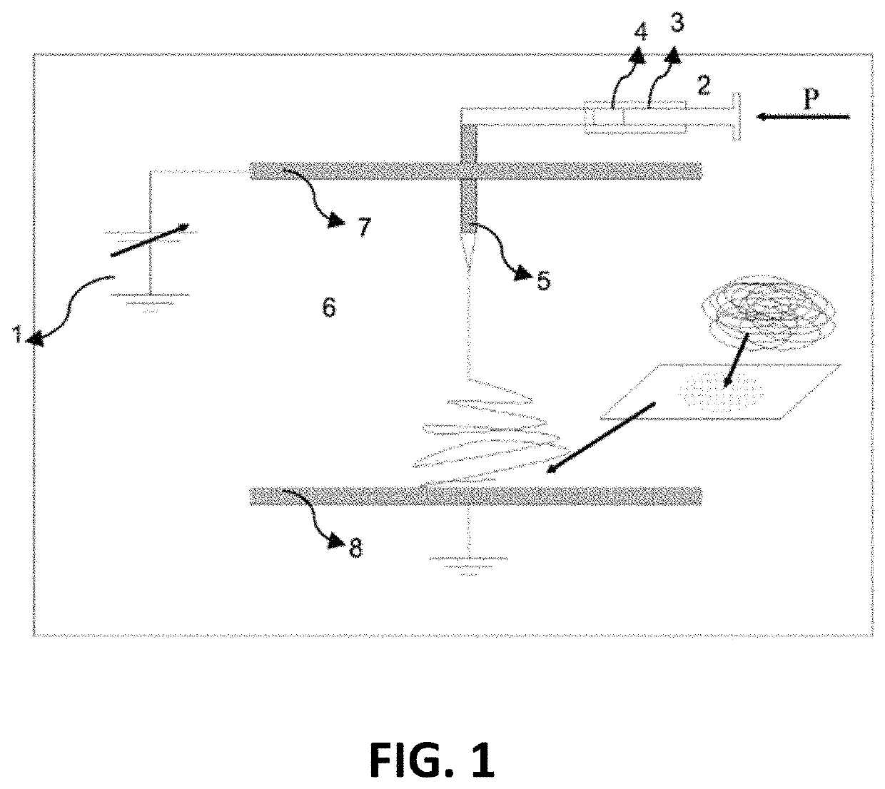 Method and apparatus for controlling fiber cross-alignment in a nanofiber membrane