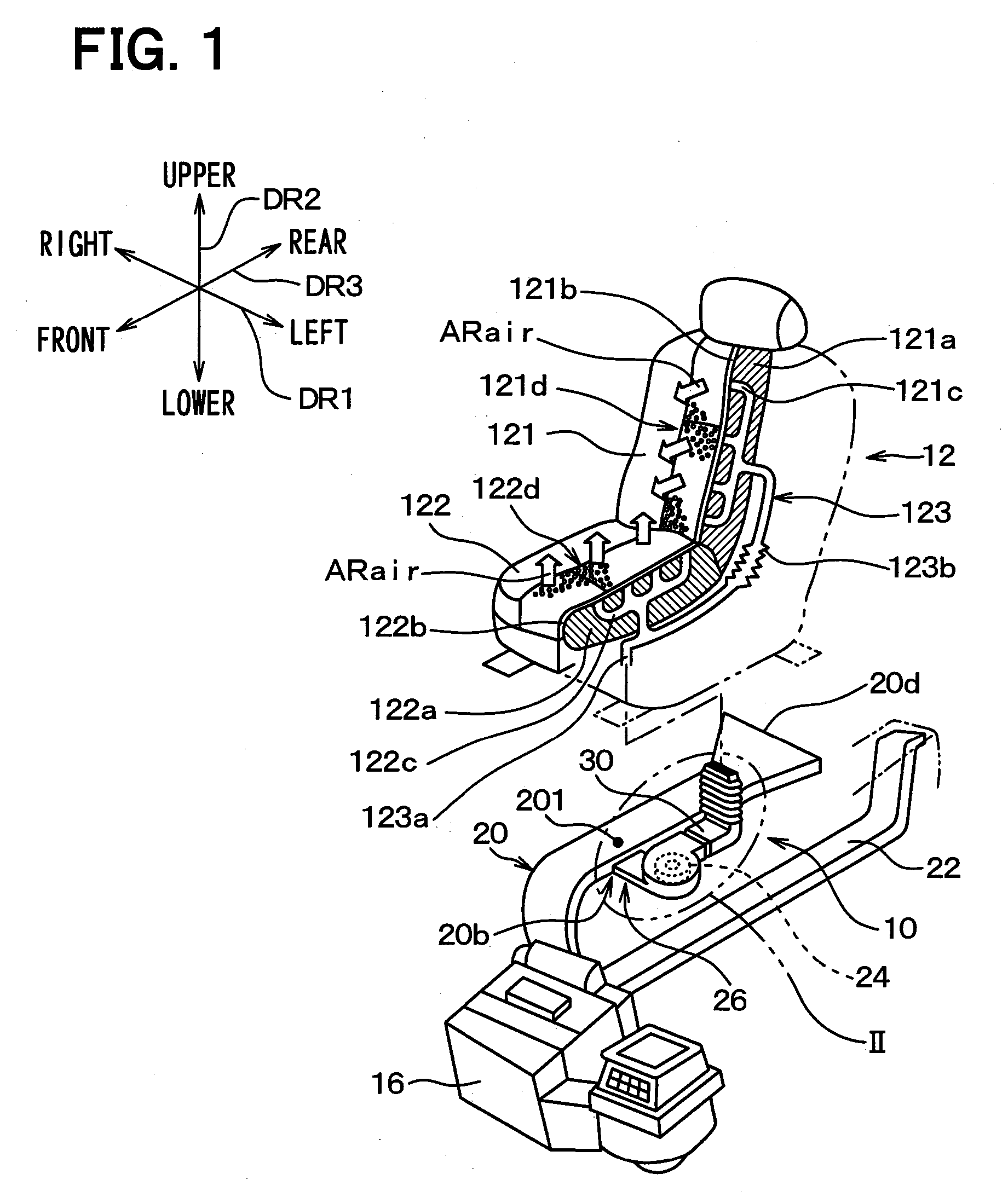 Vehicle seat air-conditioning device