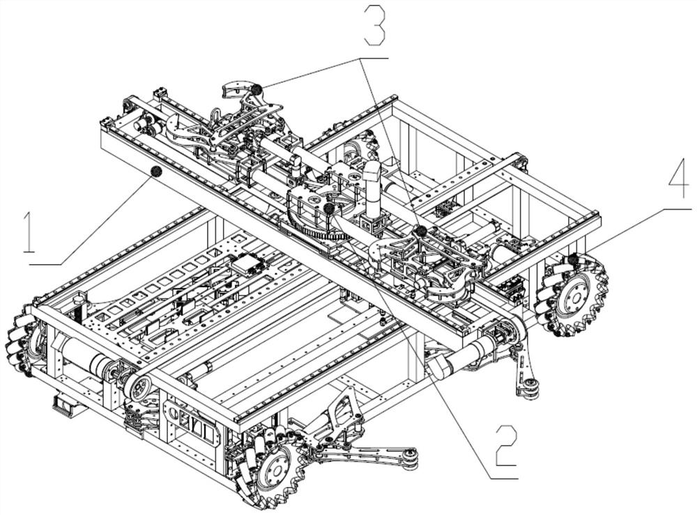 A multi-degree-of-freedom rotating mechanical claw gripping device based on a cross sliding table