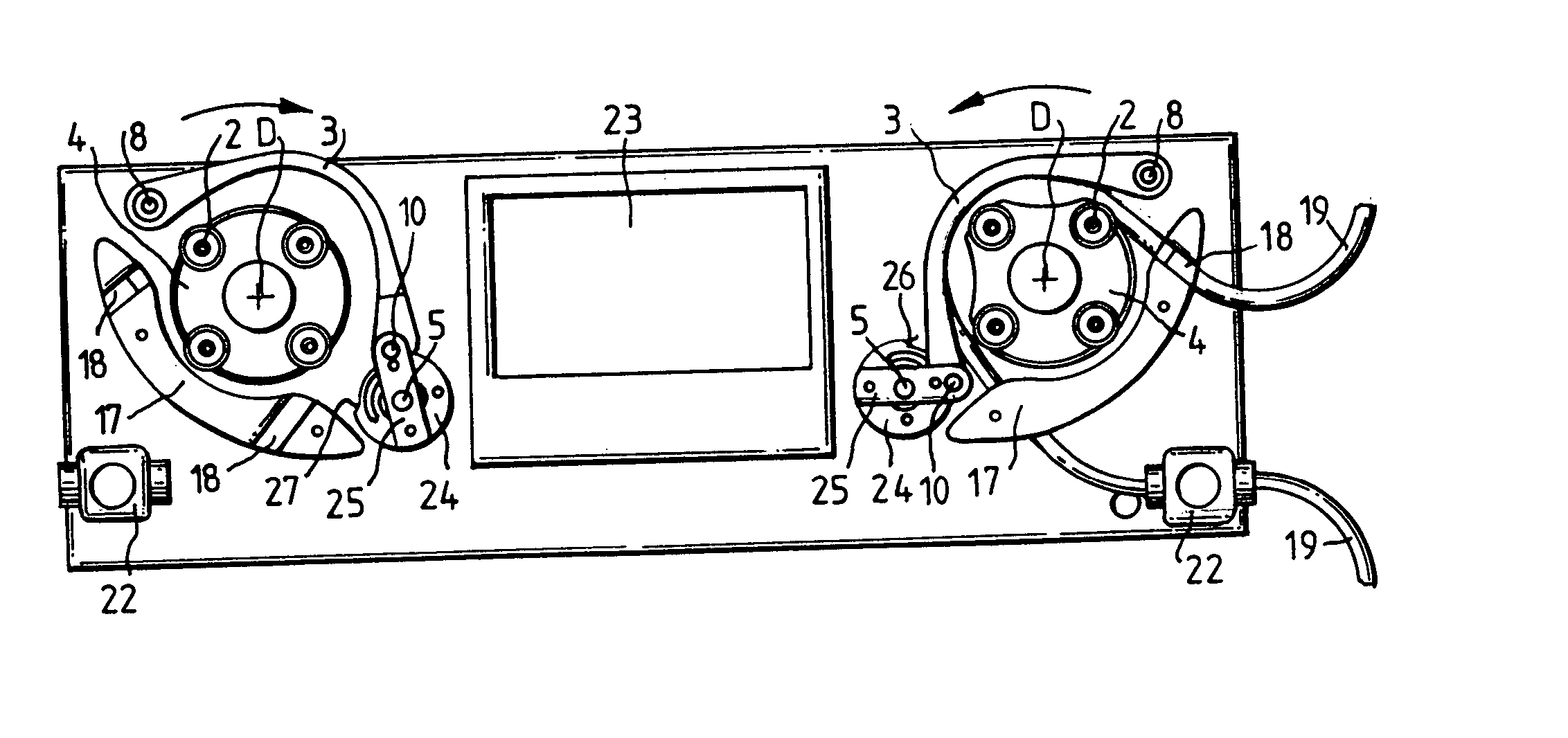 Peristaltic hose pump