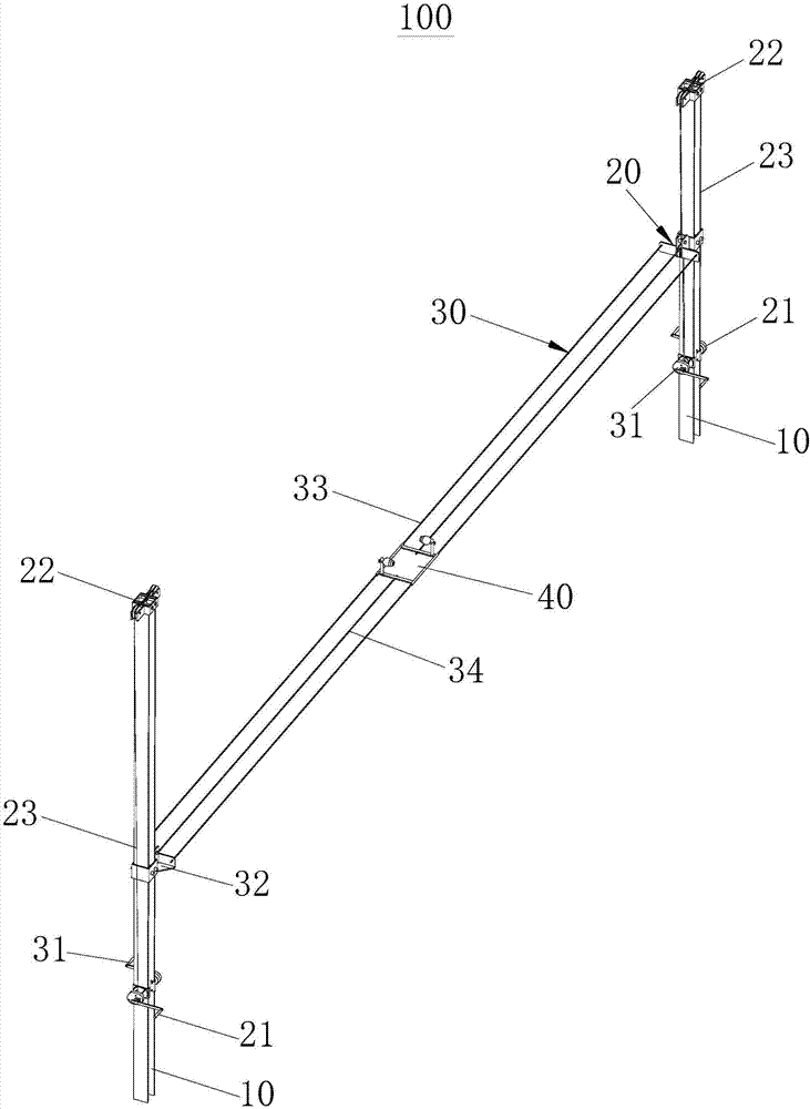 Wall working face detection device and method for coke oven restoration work