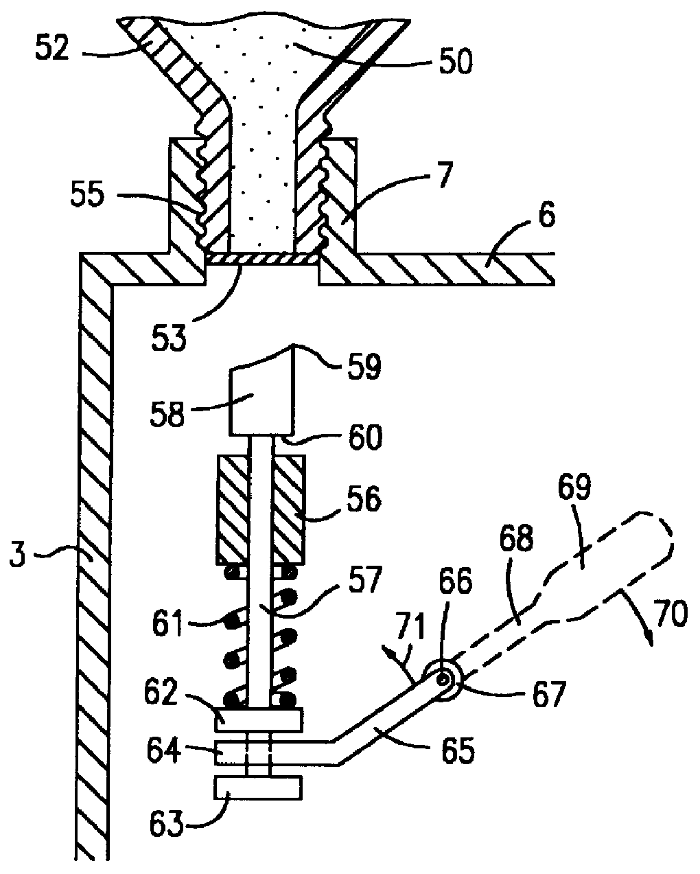 Process and apparatus for producing phosphine-containing gas