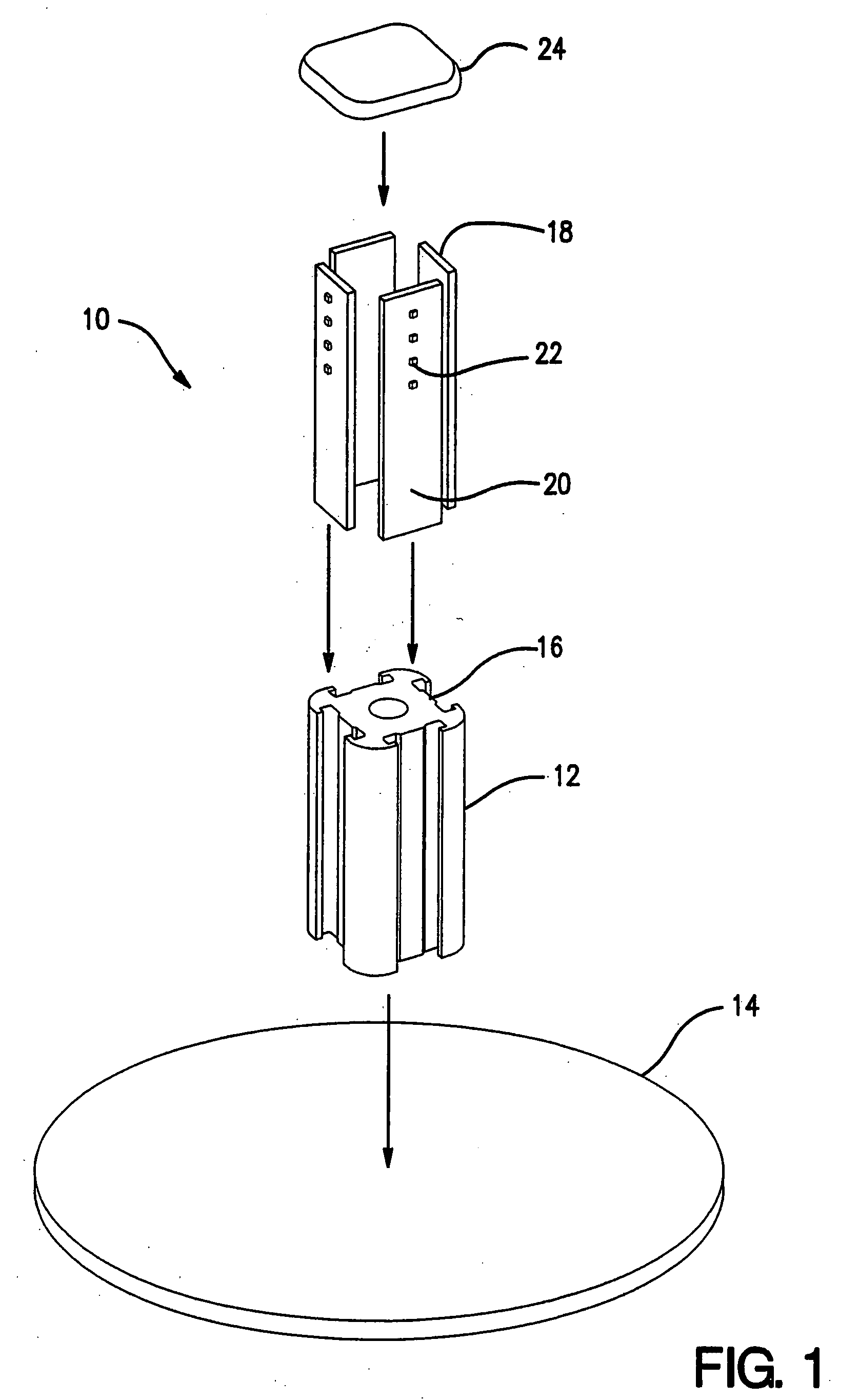 LED lamp with LEDs on a heat conductive post and method of making the LED lamp