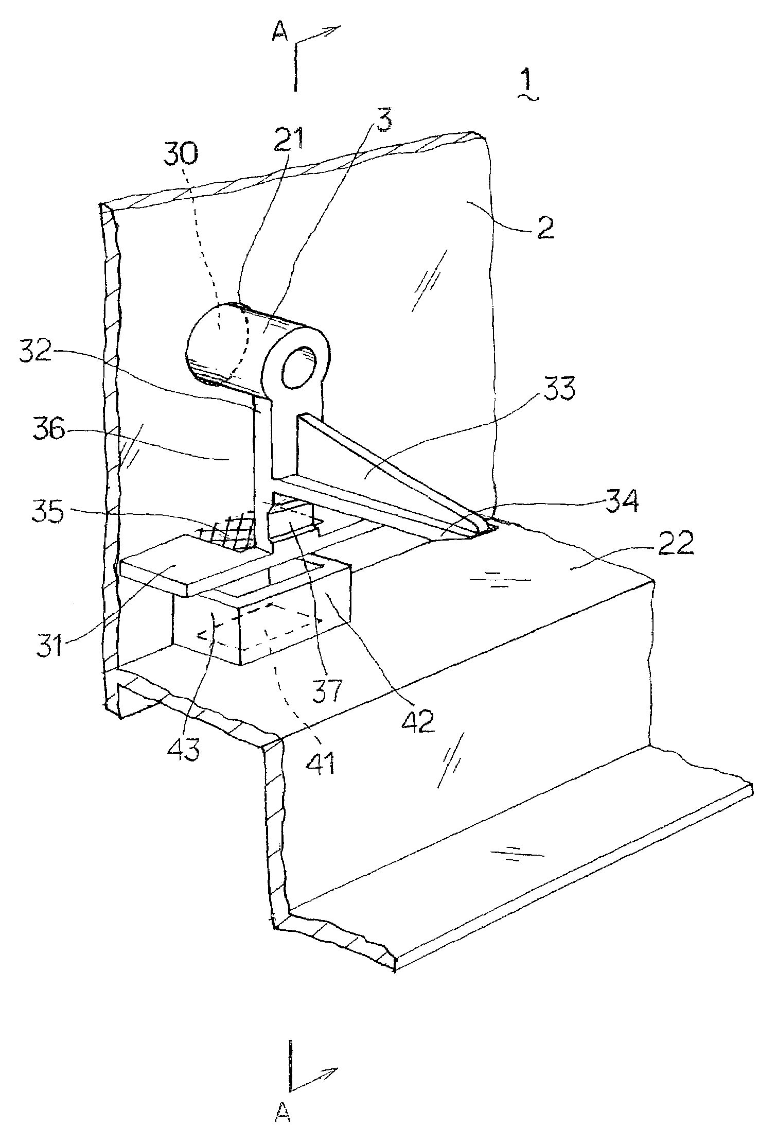 Front panel having push buttons formed integrally therewith