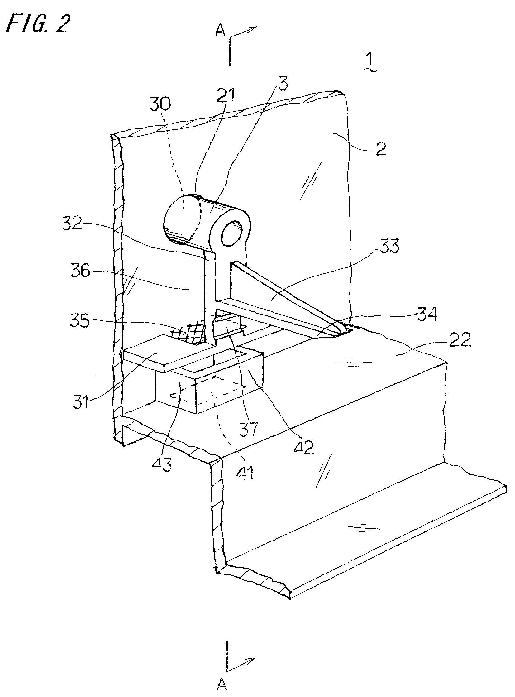 Front panel having push buttons formed integrally therewith