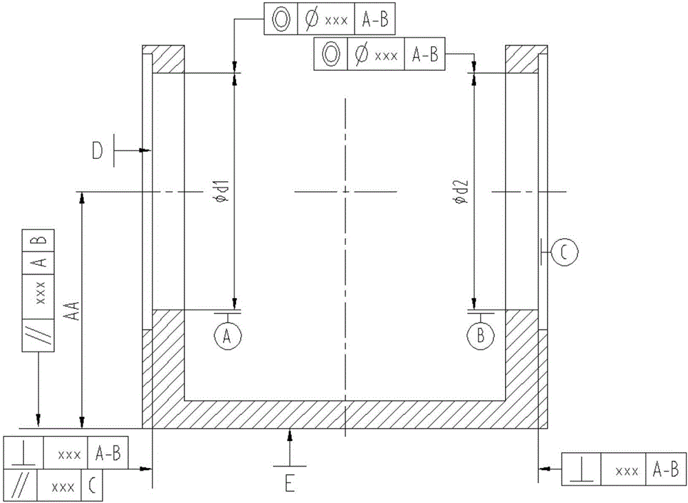 Precision machining method for high-precision U-shaped low-rigidity bearing block type parts