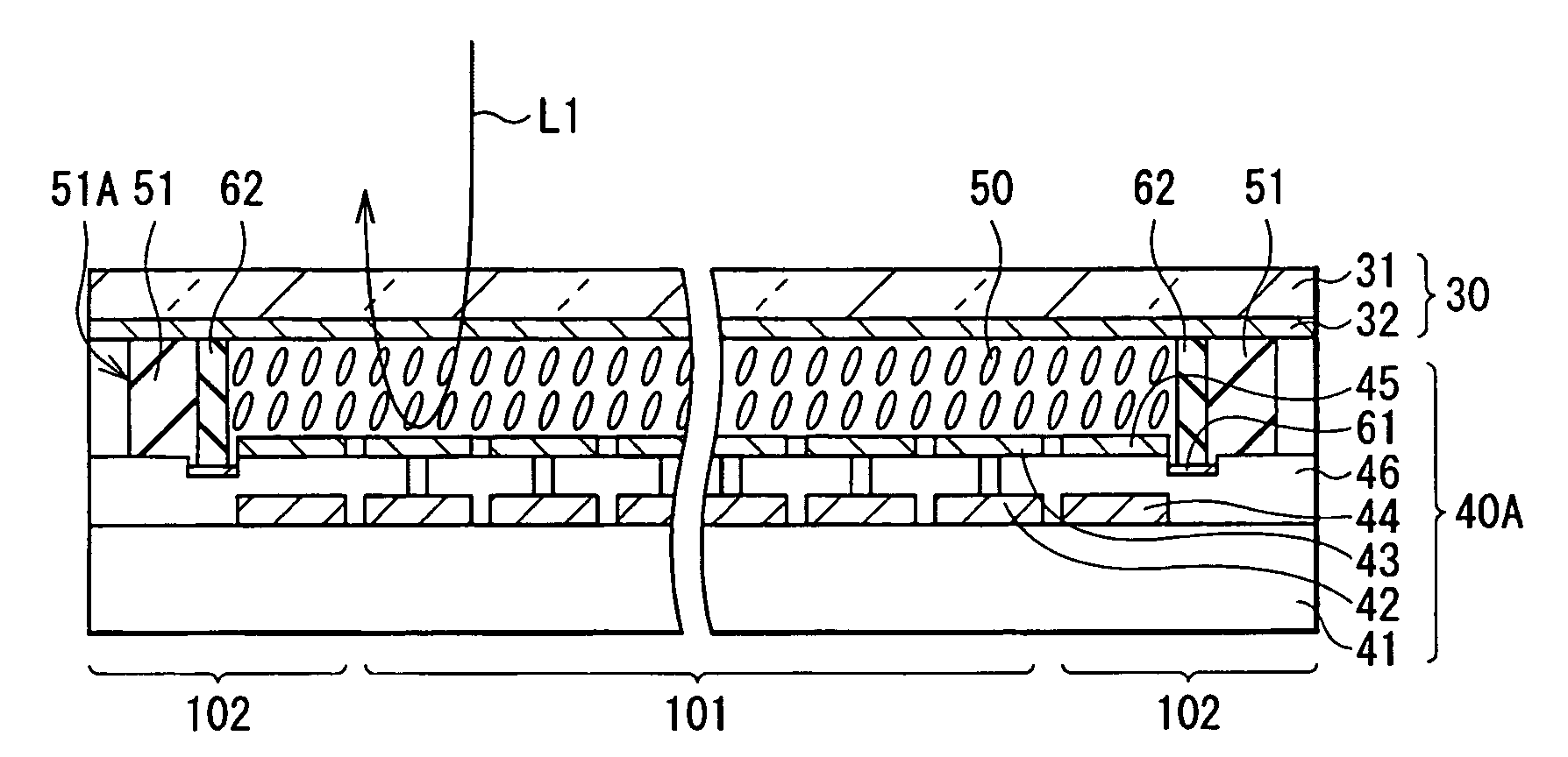 Reflective liquid crystal display device and liquid crystal display unit