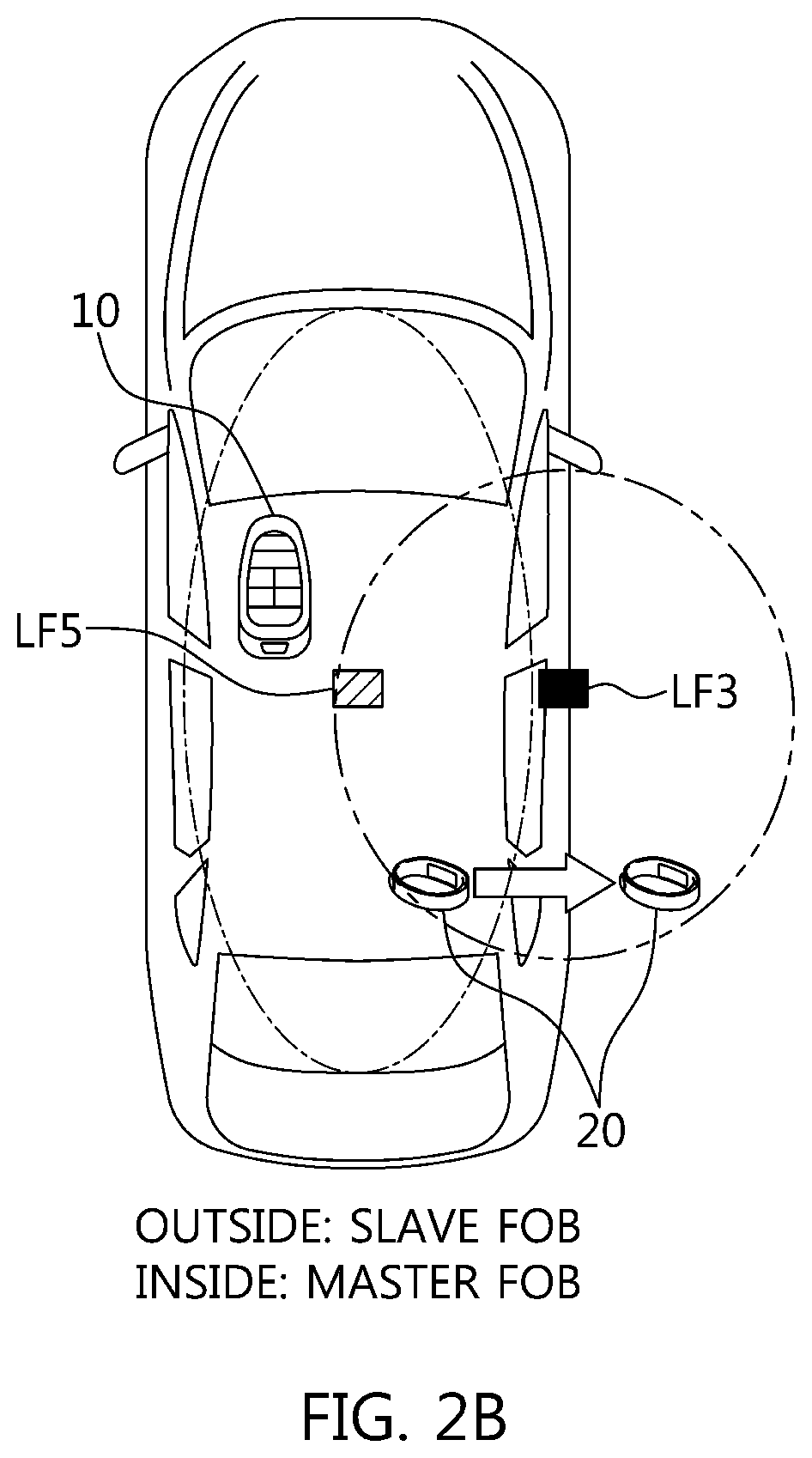 Rear occupant alert method and vehicle fob device using the same