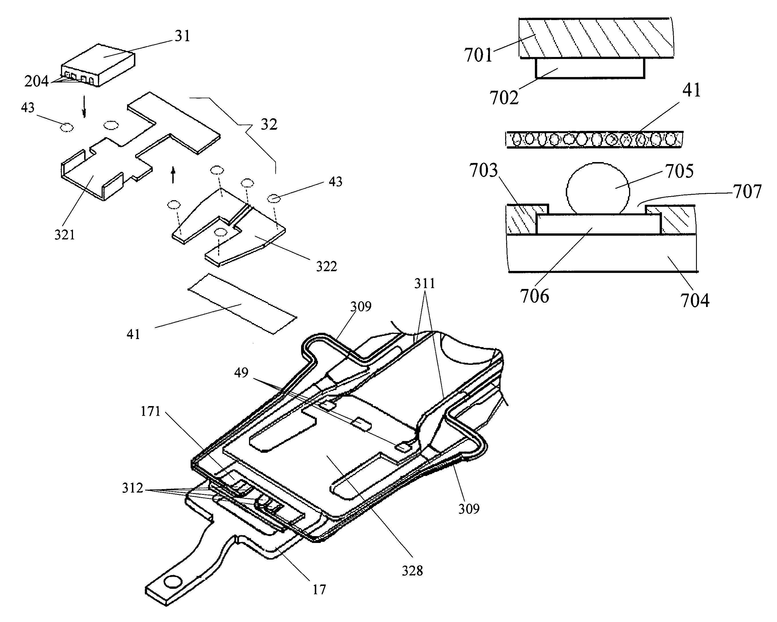 Sway-type micro-actuator with slider holding arms for a disk drive head gimbal assembly