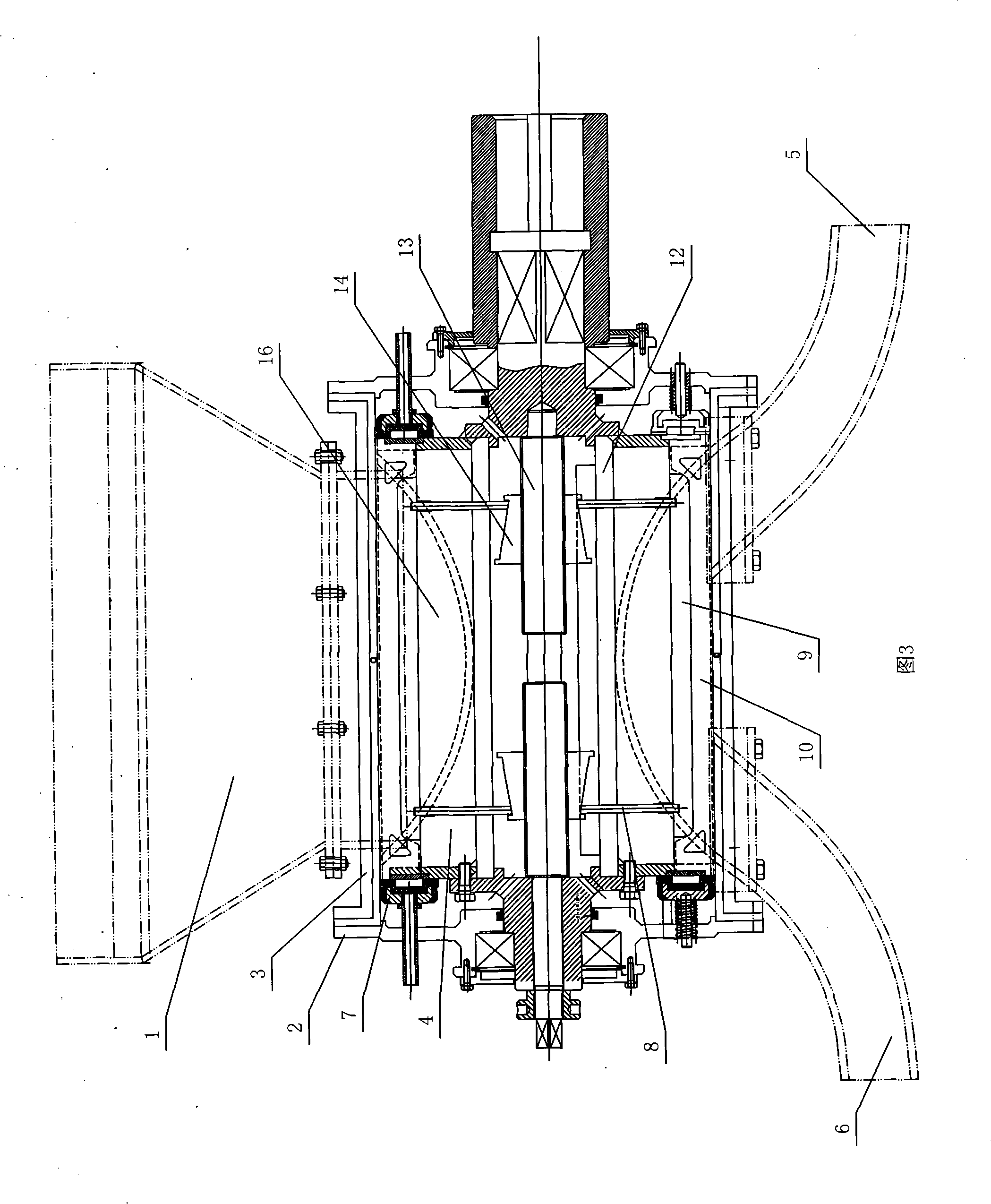 Horizontal type spraying machine