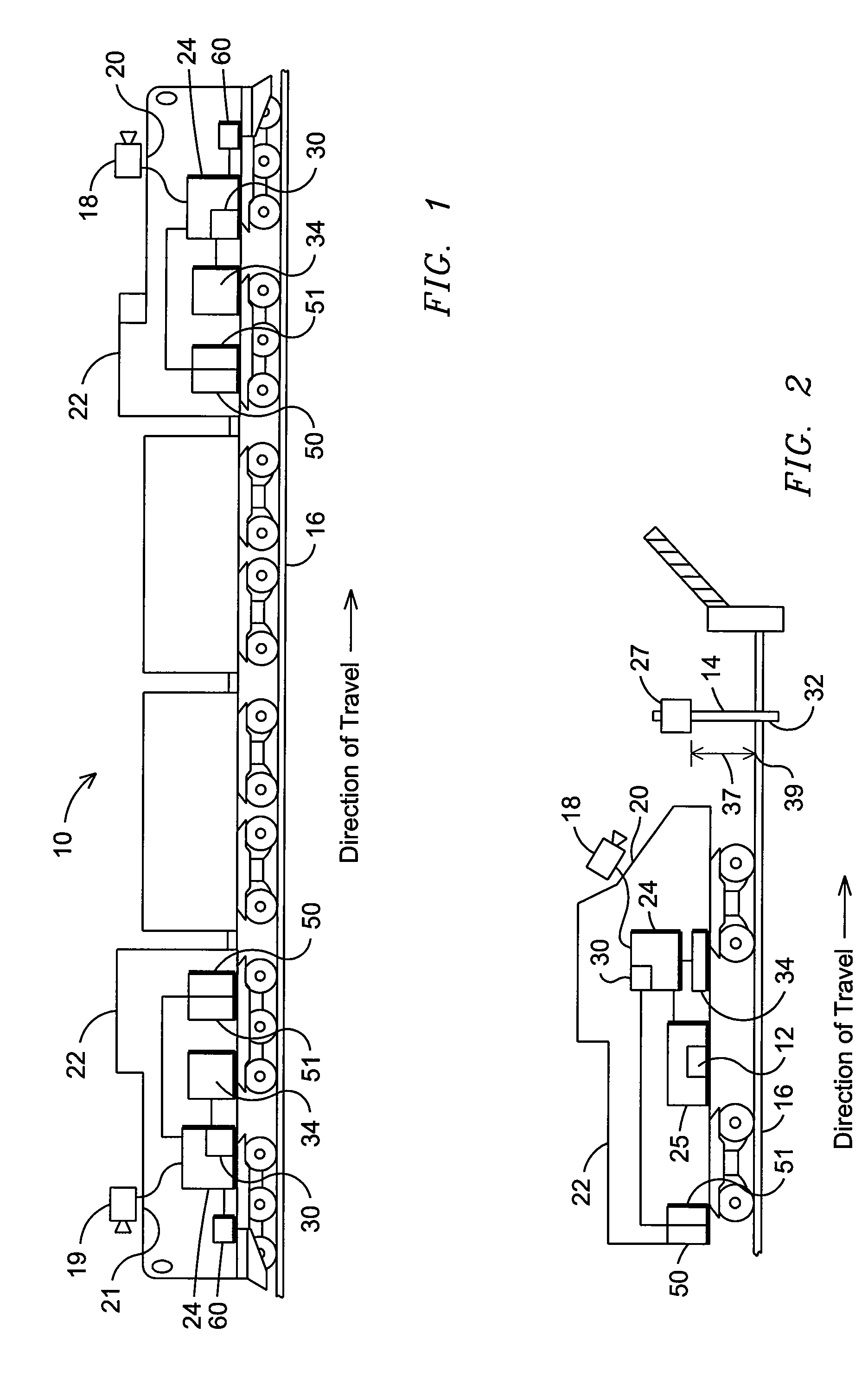 System and method for determining characteristic information of an object positioned adjacent to a route