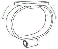 Wristband type infrared thermal imaging device