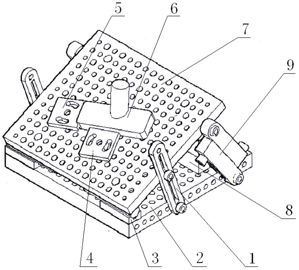 Numerical control machine tool processing method of workpiece with bidirectional deflection space angles