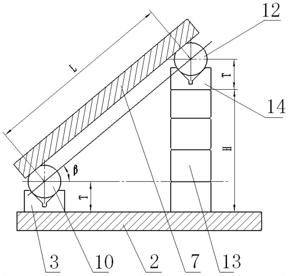 Numerical control machine tool processing method of workpiece with bidirectional deflection space angles