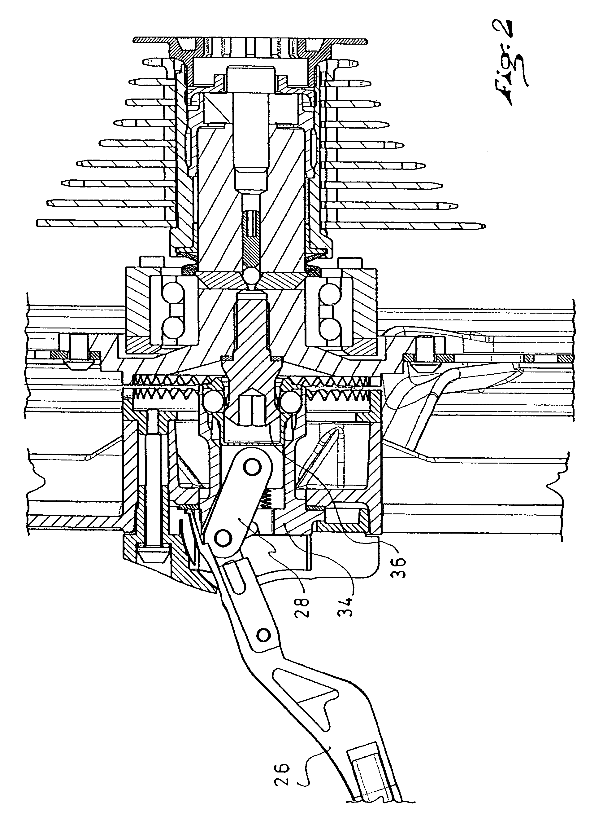 Device, including a quick-tightening mechanism, for a cantilevered mounting of a wheel to the frame of a bicycle