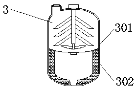 Liquid storage tank for stirring liquid in fields of mechanical and chemical industries