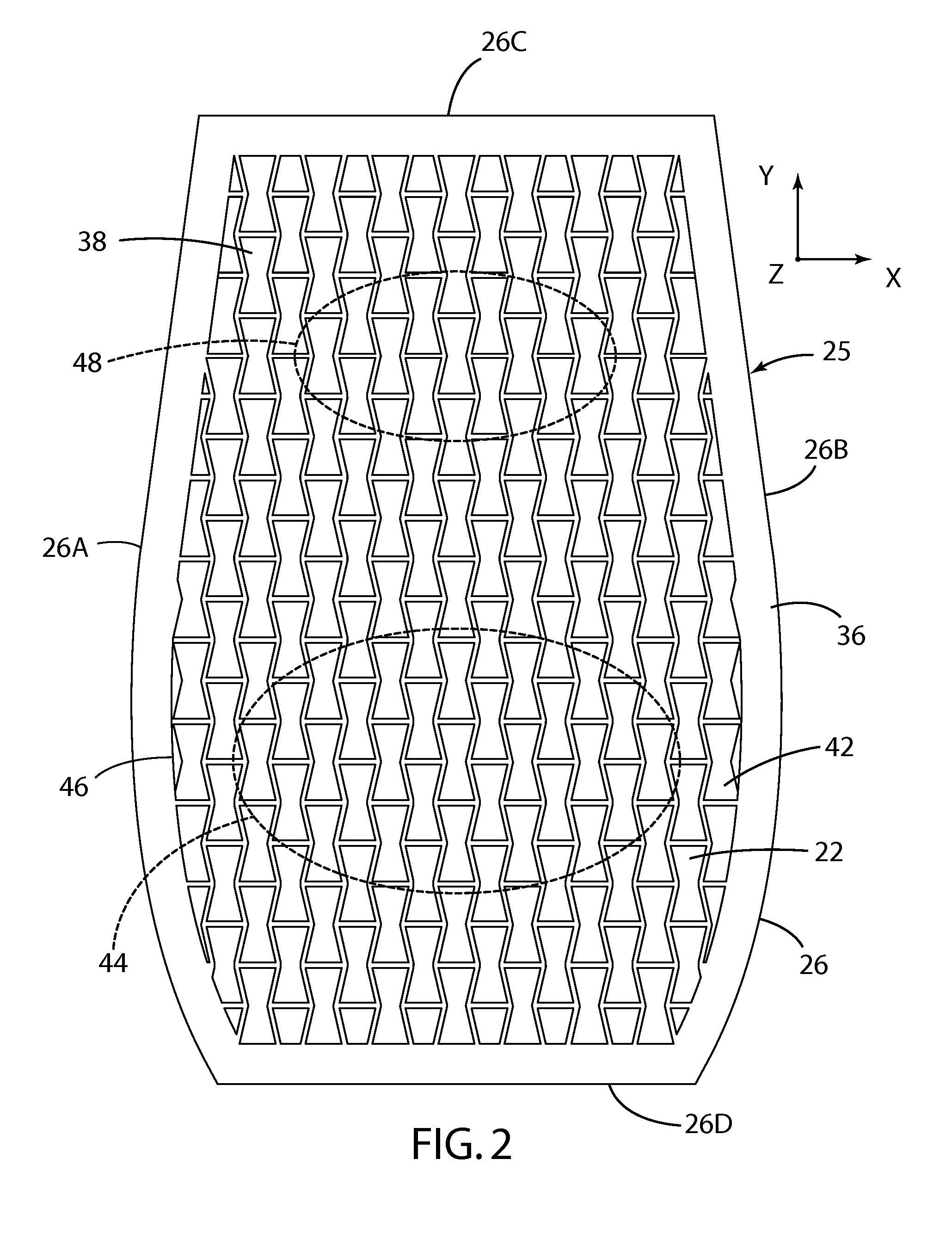 Seating unit with auxetic user support