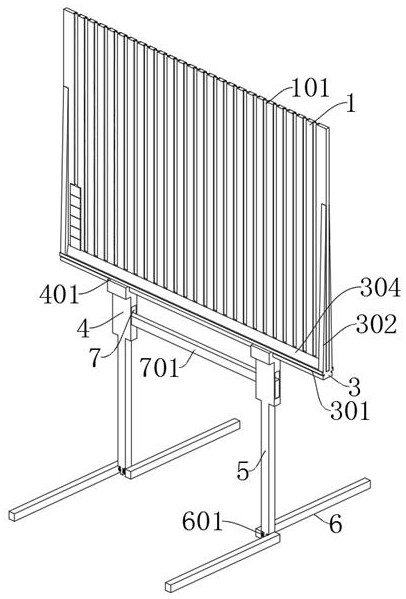 Hanging rack for Chinese language and literature teaching