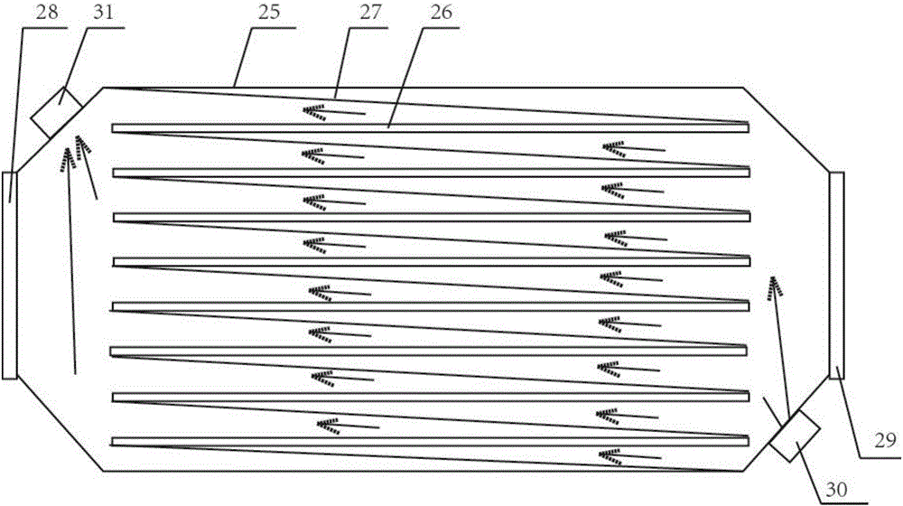 Adsorption and catalysis integrated device for organic waste gas