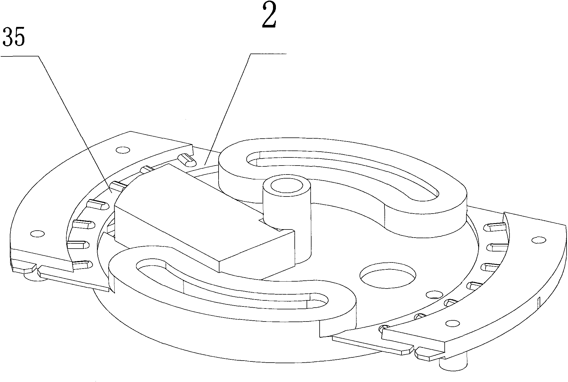 Head oscillating structure of warmer