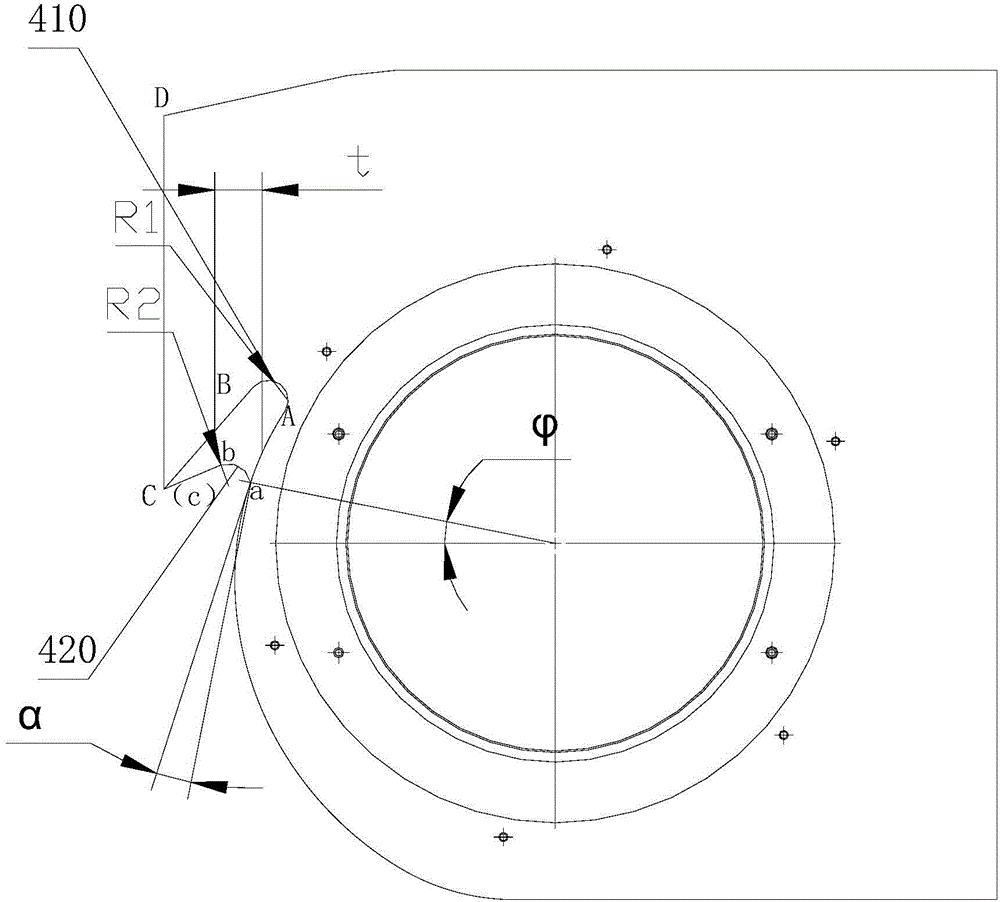 Volute, centrifugal fan volute and range hood