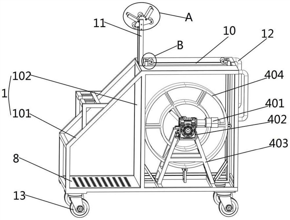 Semi-automatic cleaning system for chemical tank kettle