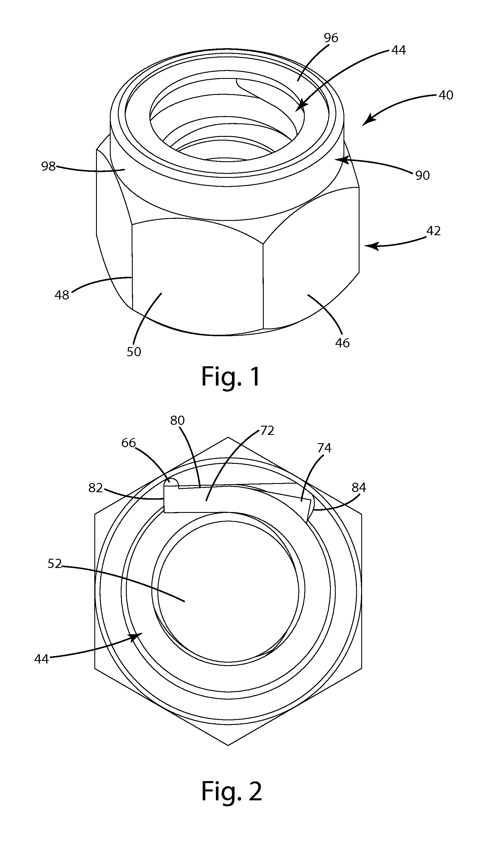 Locking threaded fastener