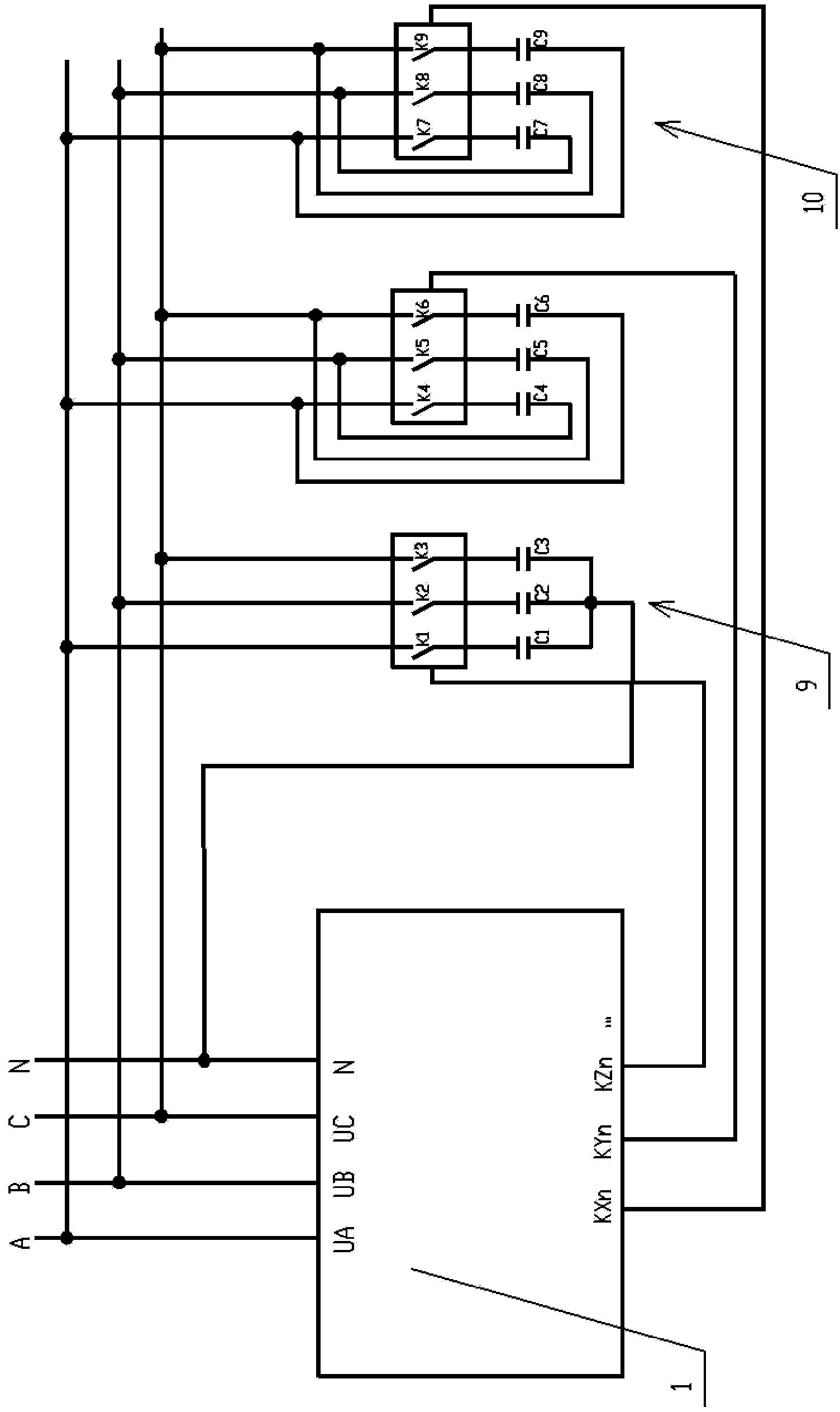 Method for improving circuit voltage by adopting core controller and taking input voltage as reference