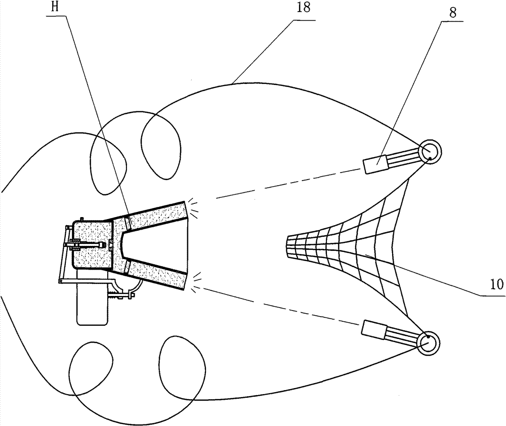 Recycle method of returning bin under condition of high sea state