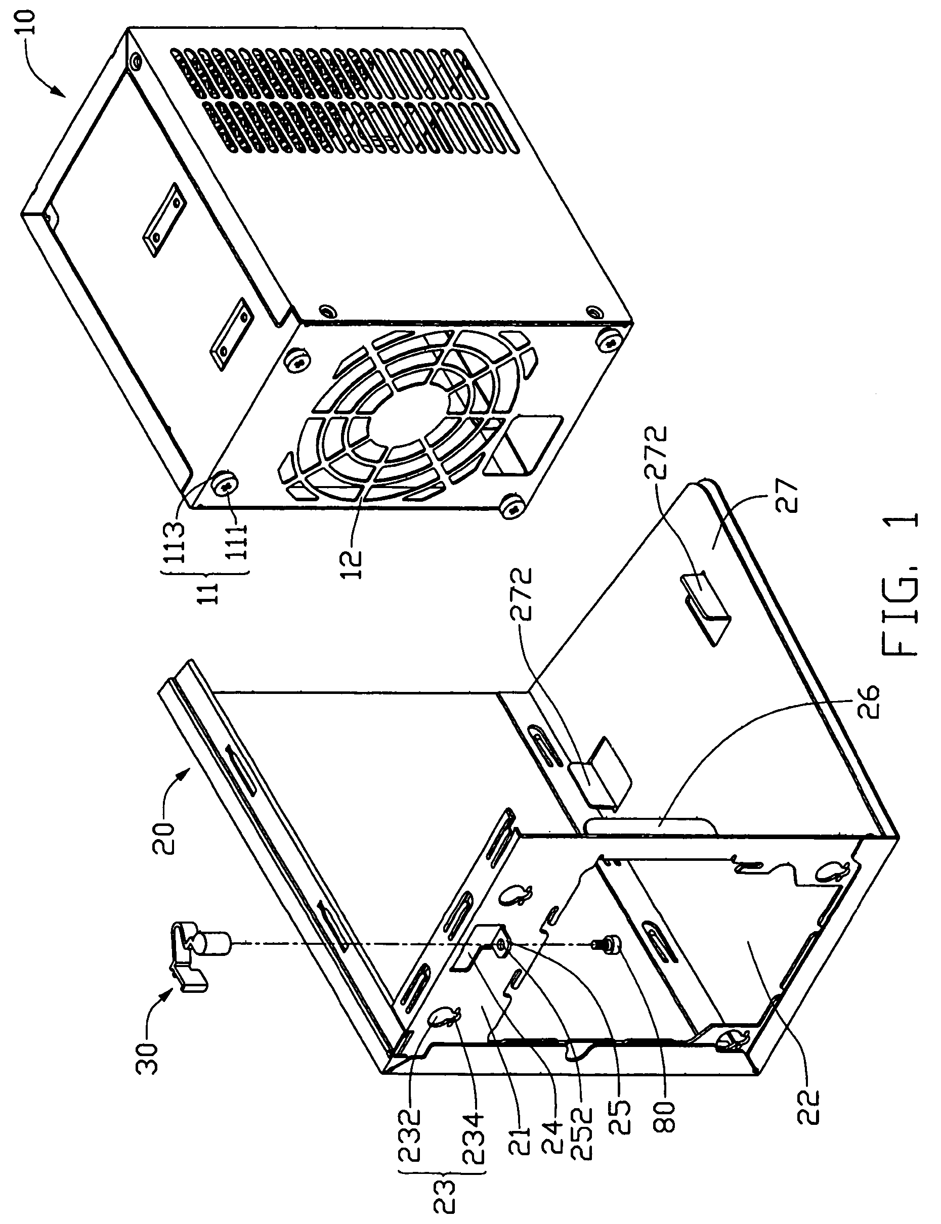 Mounting apparatus for power supply