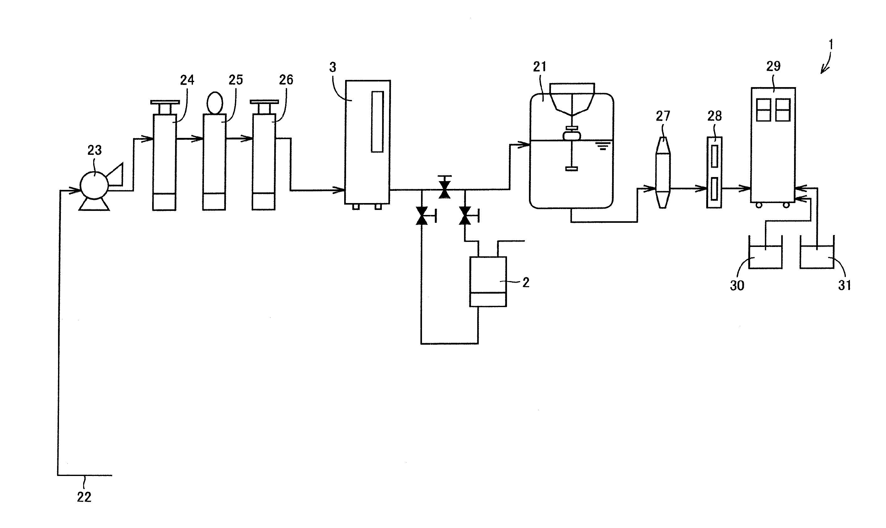 Apparatus for producing water for preparation of dialysis solution