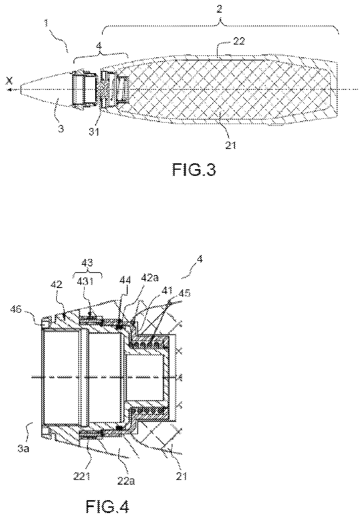 Device for venting an explosive charge and munition equipped with such a device