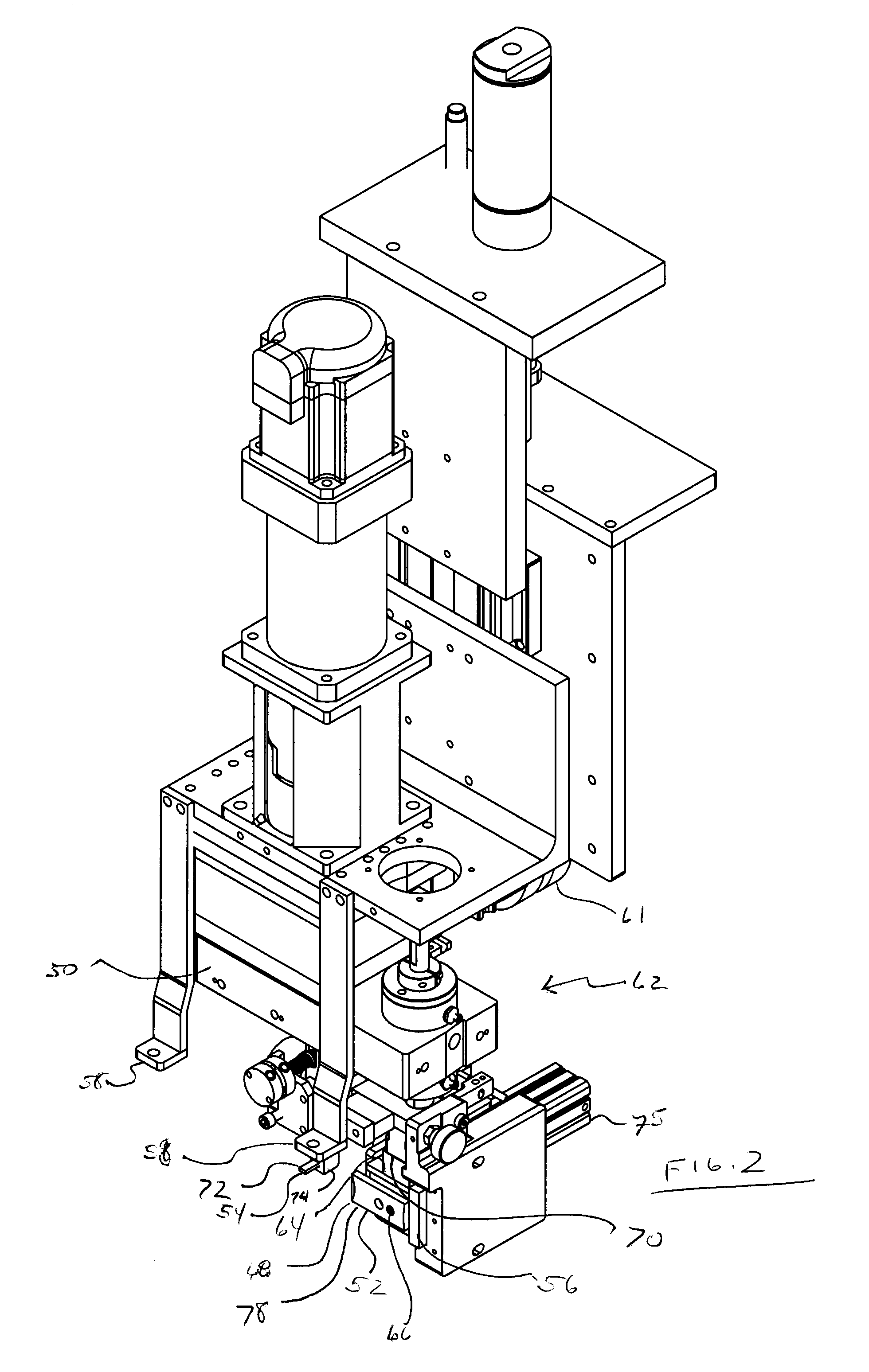 Fixed head insulated glass edge sealing device