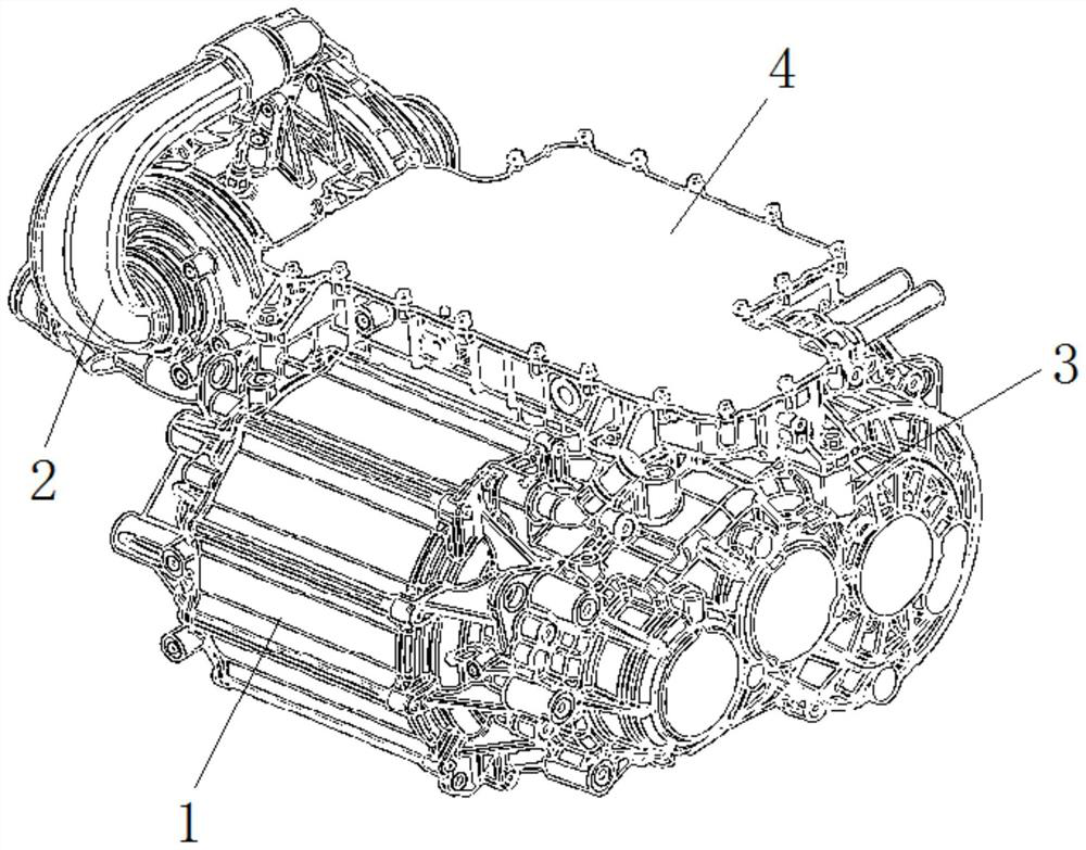 Integrated five-in-one system of hydrogen fuel cell vehicle