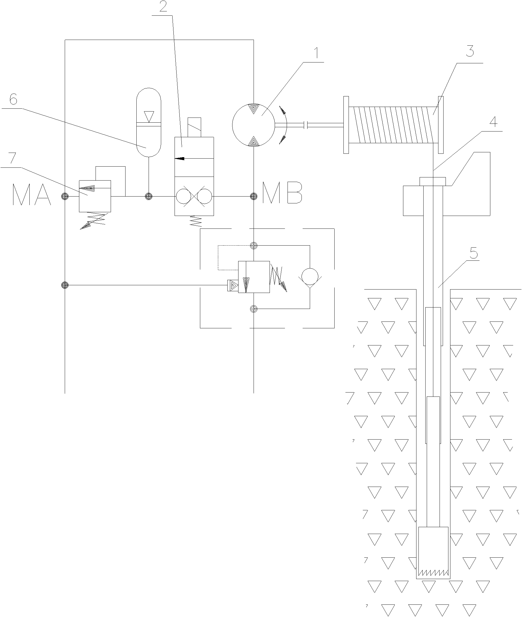 Method and device for controlling over-relaxation of wire rope in floating of winch