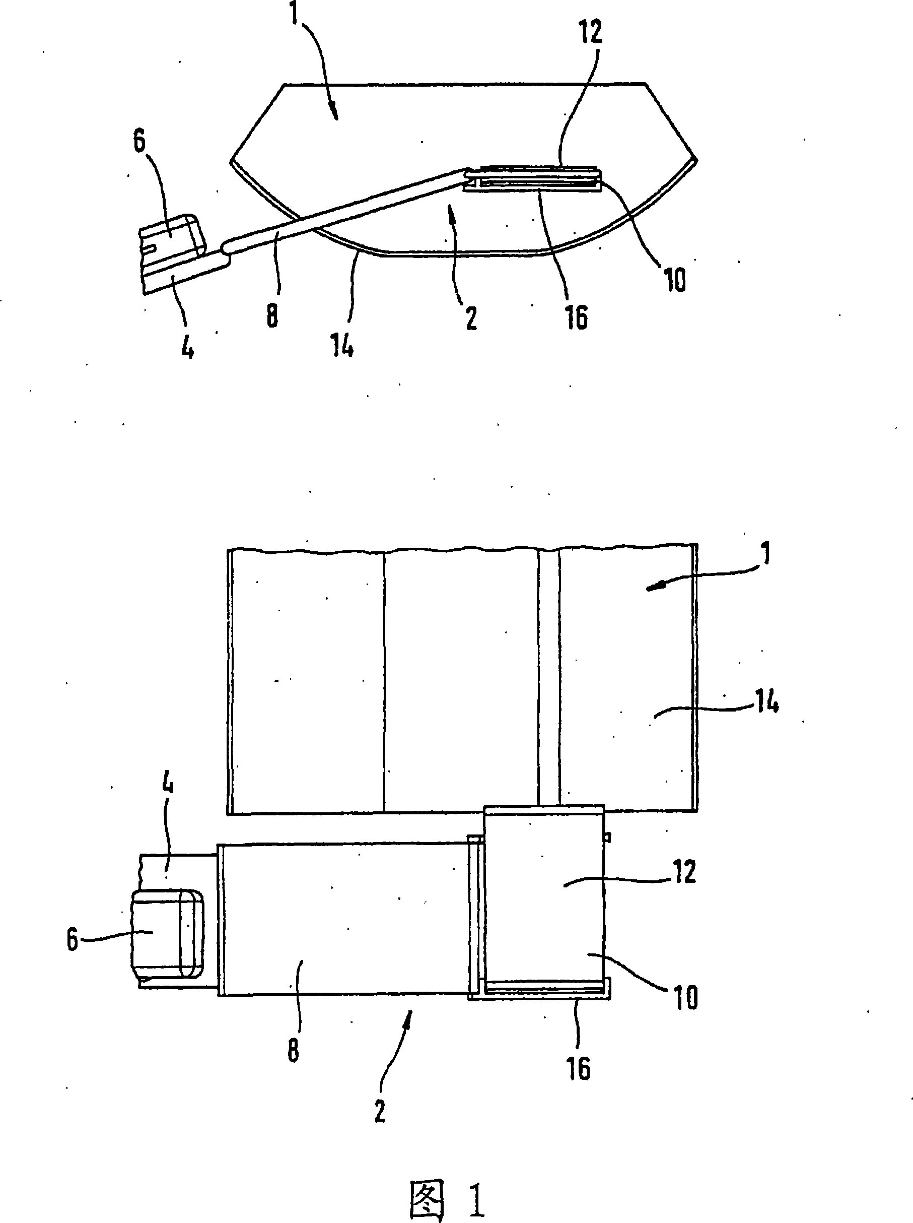 System for loading and unloading unpakced cargo and intermediate transport device or unit